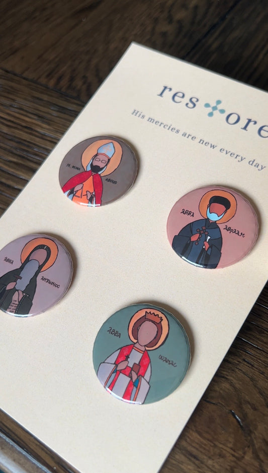 Hieromartyr Mina Aboud Button